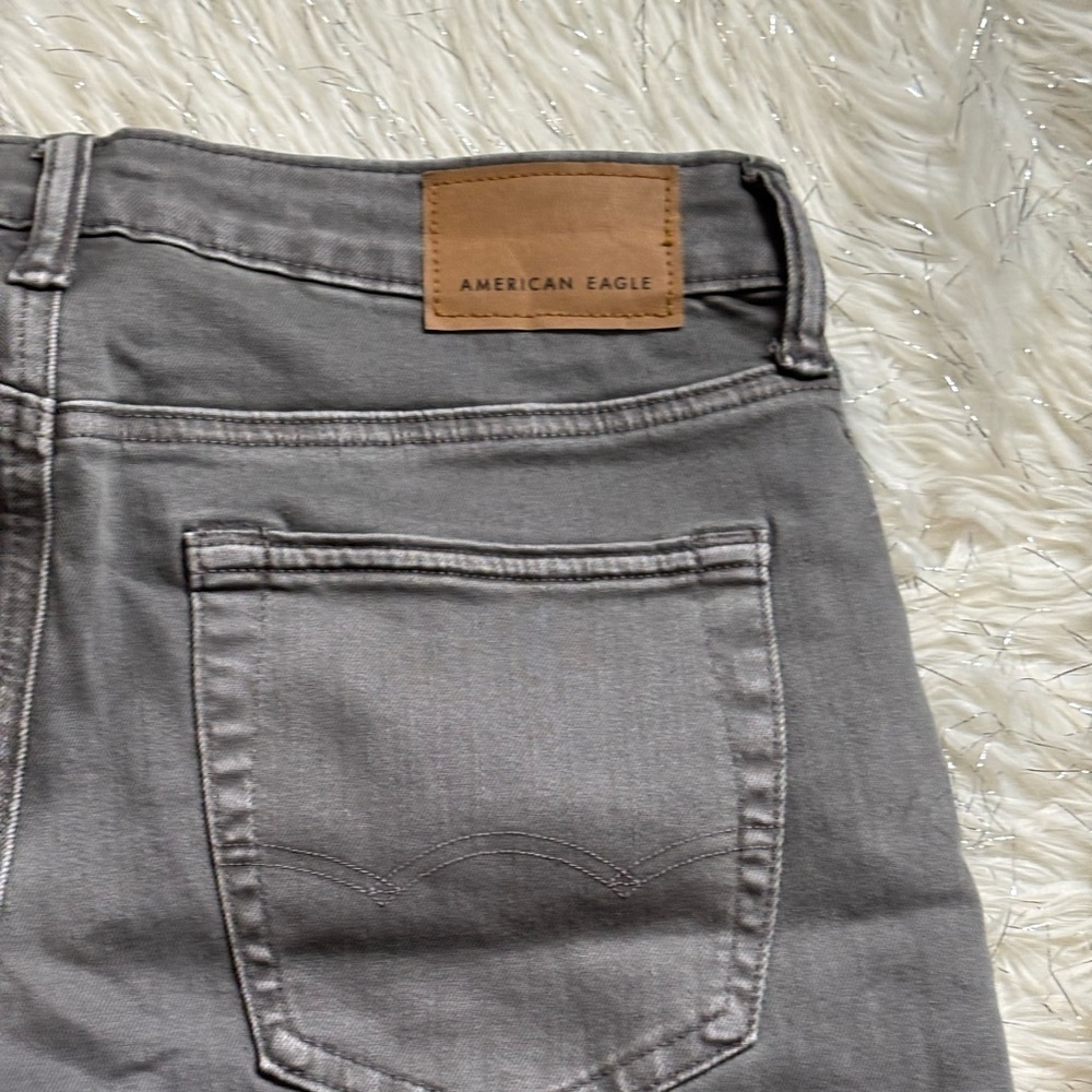 American Eagle Men’s AirFlex Athletic Fit Low waisted Gray Jeans Size 30x30 - Picture 10 of 16
